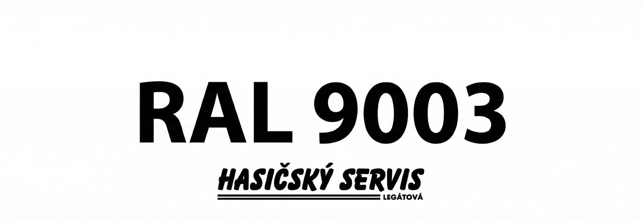 Barva RAL 9003 Signální bílá